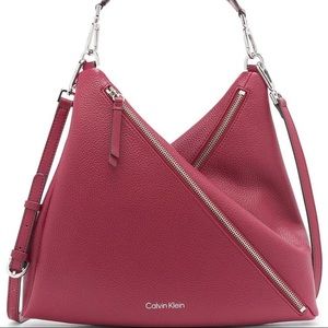 Calvin Klein Geo Double Zip Shoulder Bag